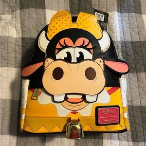 Disney Cow Character Kids Backpack - Yellow and Black